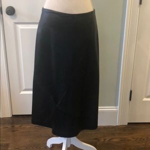 Barney New York Genuine Leather A-Line skirt